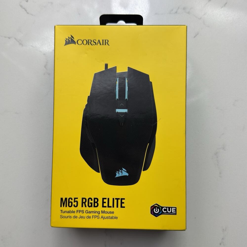 Sealed Corsair M65 RGB Elite Tunable FPS Gaming Mouse - Black